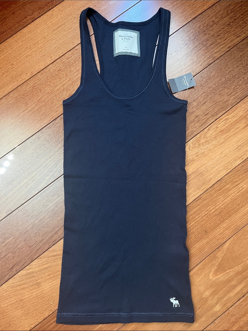NWT Y2K Abercrombie Moose Logo Ribbed Tank